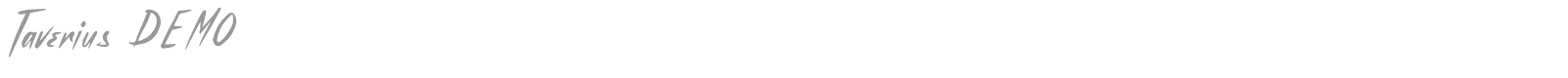 Taverius font preview